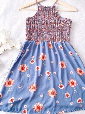 Floral Sundress with Smocked Chest